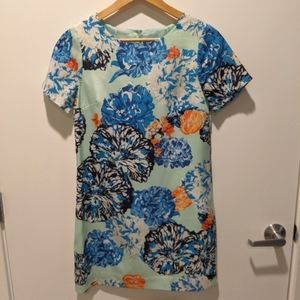 J Crew floral shift dress